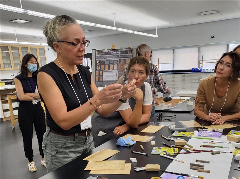 Jillian Herrick Wilcox presenting a hands-on demonstration.