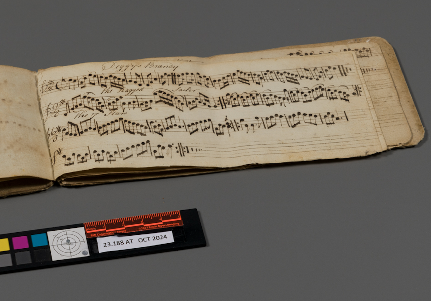 Handwritten songs in Owen Madden's Tune Book