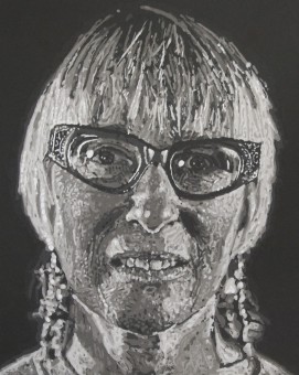 Chuck Close portrait Janet