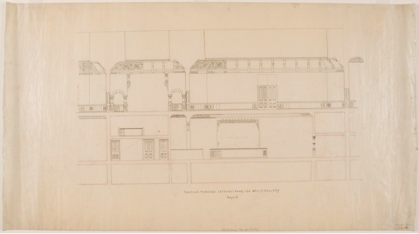 Frank Furness section drawing