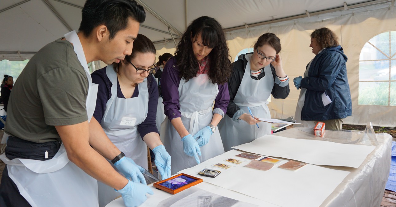 Participants salvage objects