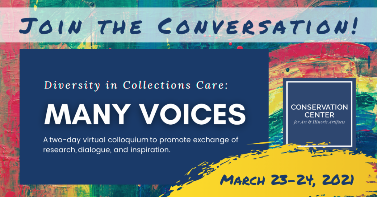 Many Voices colloquium graphic