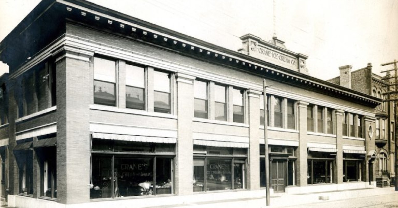 The Crane Ice Cream Factory at 256-70 S. 23rd Street was designed by famed Philadelphia engineering firm Ballinger & Perrot. | Photo courtesy of The Athenaeum of Philadelphia